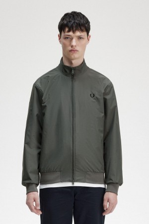 Abrigos Fred Perry Brentham Hombre Verde | YCLVQ83793