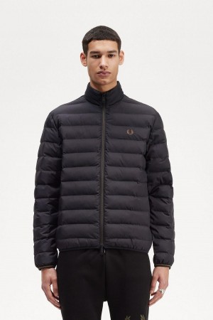 Abrigos Fred Perry Insulated Hombre Negras | YCLVQ28730