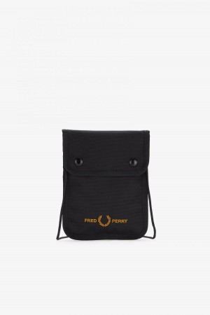 Bolsa Fred Perry Branded Pouch Accessories Negras | ACLDF55175