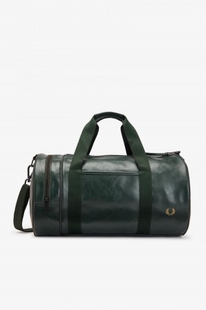 Bolsa Fred Perry Tonal Barrel Accessories Verde Oscuro | GCLUC36179