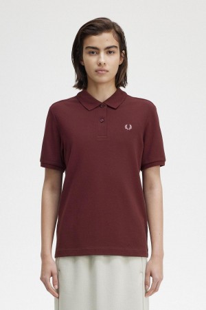 Camisa Polo Fred Perry G6000 Mujer Rosas Rosas | GCLEC40587