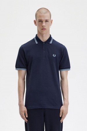 Camisa Polo Fred Perry M12 Hombre Azul Marino | TCLWZ21822