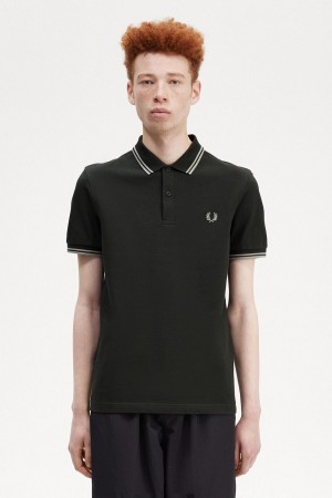 Camisa Polo Fred Perry M3600 Hombre Verde | CLDFL94068