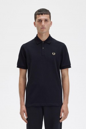 Camisa Polo Fred Perry M3 Hombre Negras | XCLGW85498