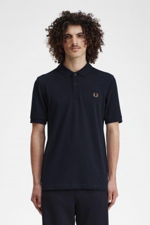 Camisa Polo Fred Perry M6000 Hombre Azul Marino | QCLWA97065