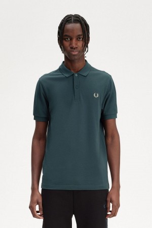 Camisa Polo Fred Perry M6000 Hombre Azules Verde Menta | TCLWZ16979