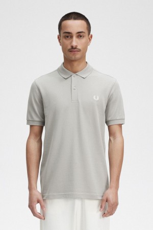 Camisa Polo Fred Perry M6000 Hombre Limestone / Ecru | LCLTR28240