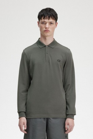 Camisa Polo Fred Perry M6006 Hombre Verde | ECLVG89008