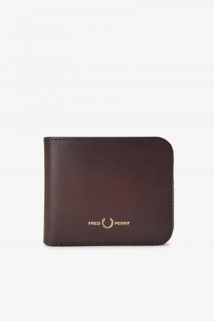 Cartera Fred Perry Burnished Leathr Billfold Accessories Burnt Tobacco | QCLWA55263