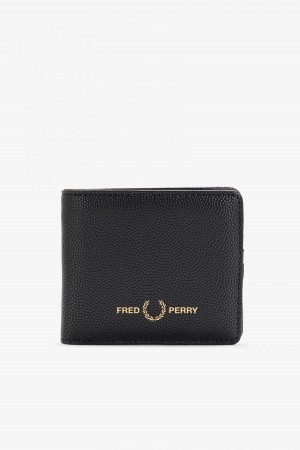 Cartera Fred Perry Scotch Grain Billfold Accessories Negras | CLZDE89749