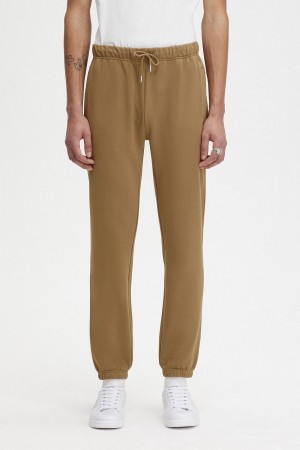 Chandals Fred Perry Loopback Sweatpants Hombre Shaded Stone / Burnt Tobacco | YCLGT87460