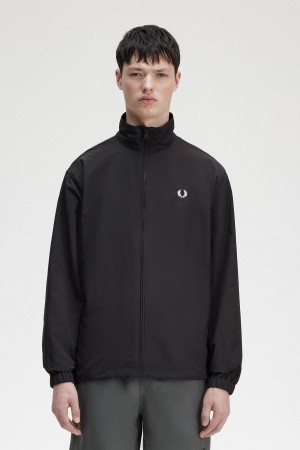 Chaqueta de Chandal Fred Perry Woven Hombre Negras | LCLSX34324