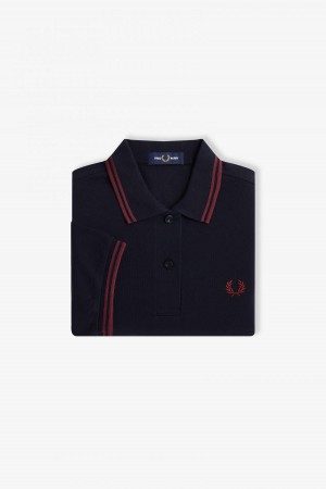 Fred Perry Shirt Fred Perry G3600 Mujer Azul Marino | TCLPQ90001