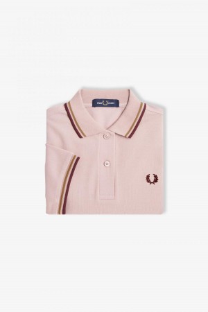 Fred Perry Shirt Fred Perry G3600 Mujer Rosas Rosas | XCLBH28129