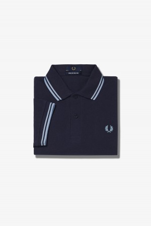 Fred Perry Shirt Fred Perry M12 Hombre Azul Marino | GCLEC44990