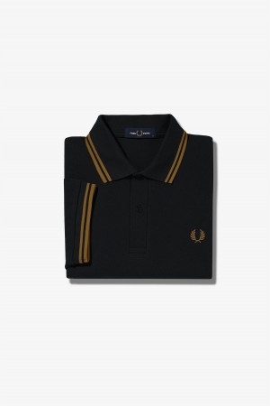 Fred Perry Shirt Fred Perry M3600 Hombre Negras | MCLHR25477