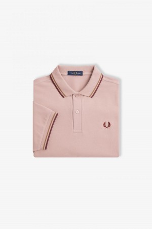 Fred Perry Shirt Fred Perry M3600 Hombre Rosas Rosas | CLICD77425