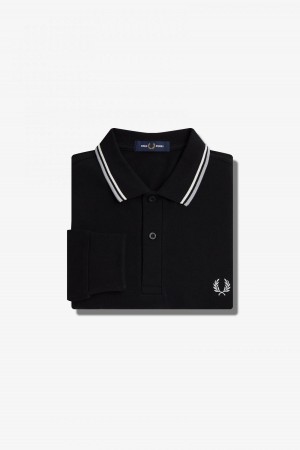 Fred Perry Shirt Fred Perry M3636 Hombre Negras | DCLVO41876