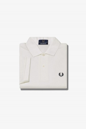 Fred Perry Shirt Fred Perry M3 Hombre Blancas Azul Marino | CLEAH62250