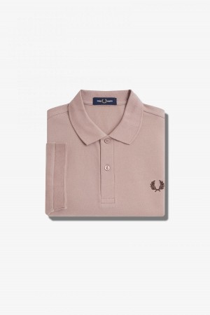 Fred Perry Shirt Fred Perry M6000 Hombre Rosas Oscuro | CLQCS27874