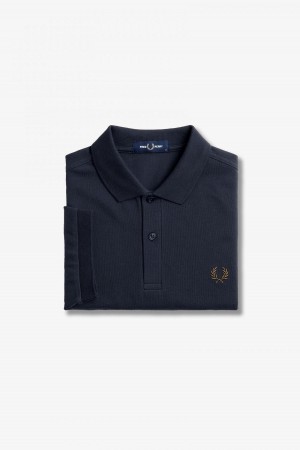 Fred Perry Shirt Fred Perry M6000 Hombre Azul Marino | SCLVO65700