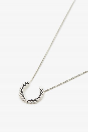 Joyería Fred Perry Laurel Wreath Necklace Accessories Plateadas | BCLSD35688