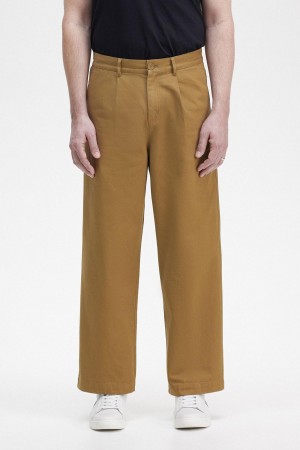 Pantalones Fred Perry Directo Leg Trousers Hombre Shaded Stone | TCLWZ90502