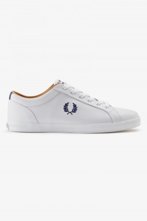 Zapatos Fred Perry Baseline Hombre Blancas | CLCVG74774