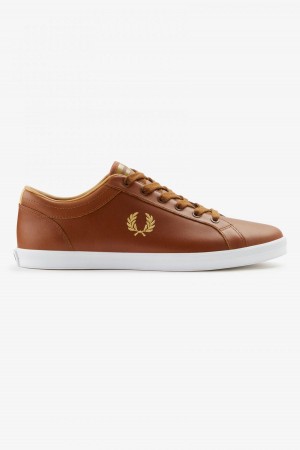 Zapatos Fred Perry Baseline Hombre Tan | PCLER91991