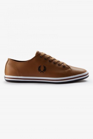 Zapatos Fred Perry Kingston Hombre Verde Menta Negras | TCLWZ79278