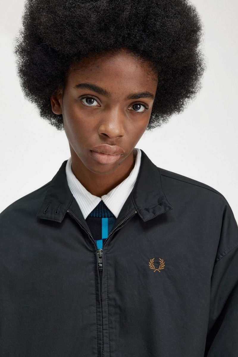 Abrigos Fred Perry Acolchado Zip-Through Mujer Negras | YCLVQ34635