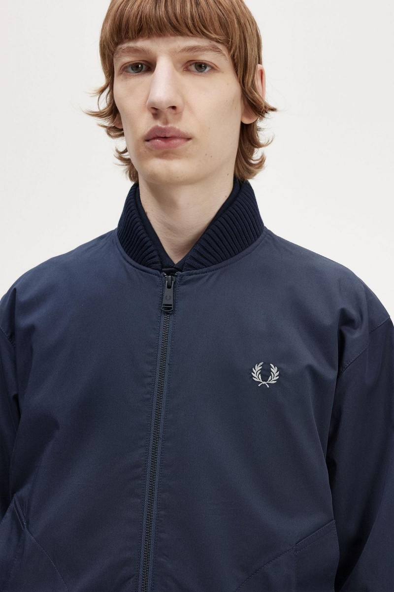 Abrigos Fred Perry Bomber Hombre Azul Marino | CLQAV61545