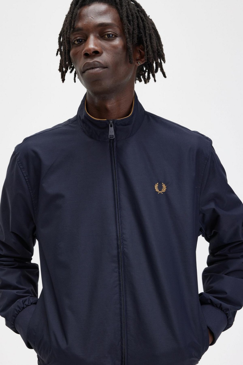 Abrigos Fred Perry Brentham Hombre Azul Marino | CLQCS16114