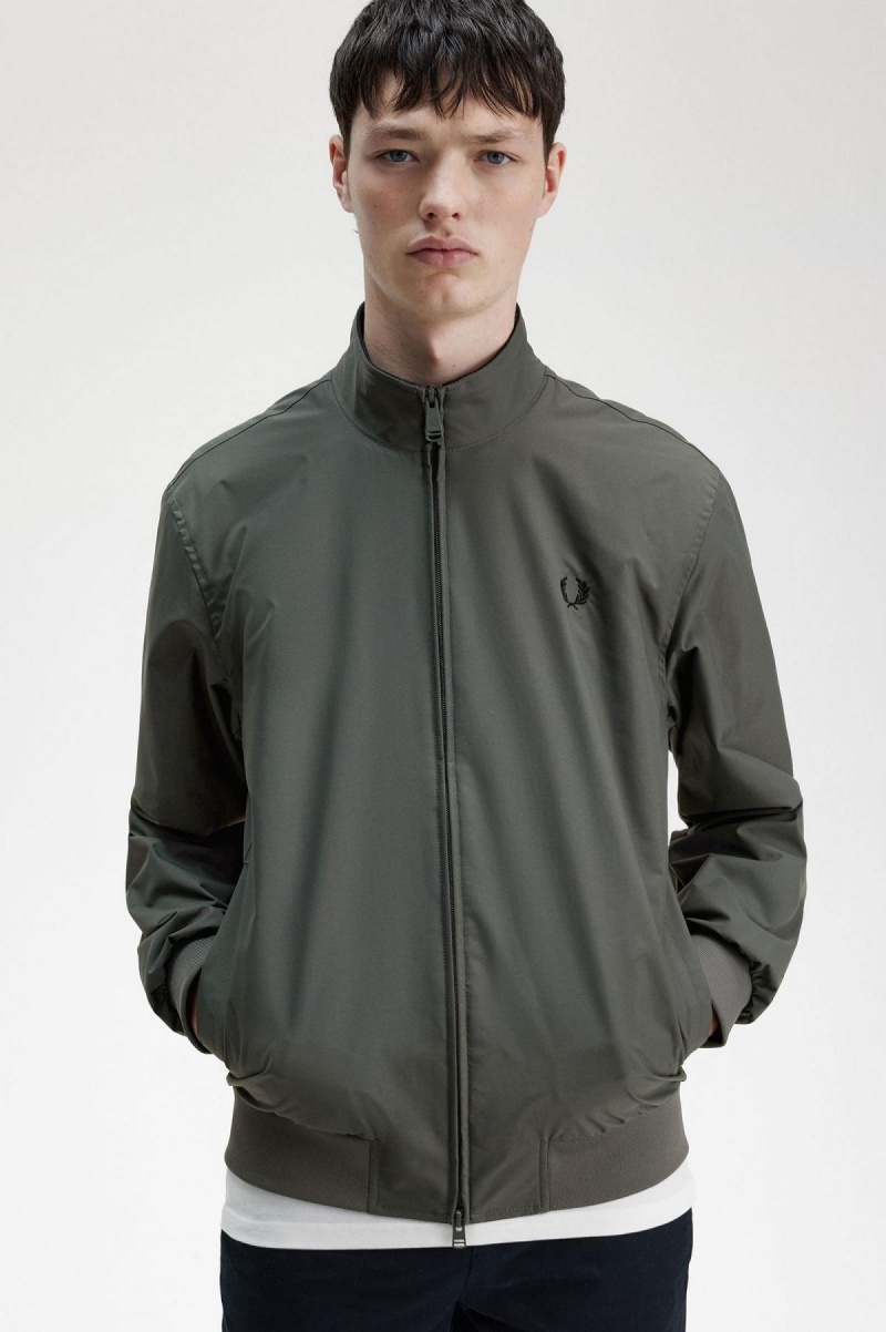 Abrigos Fred Perry Brentham Hombre Verde | YCLVQ83793