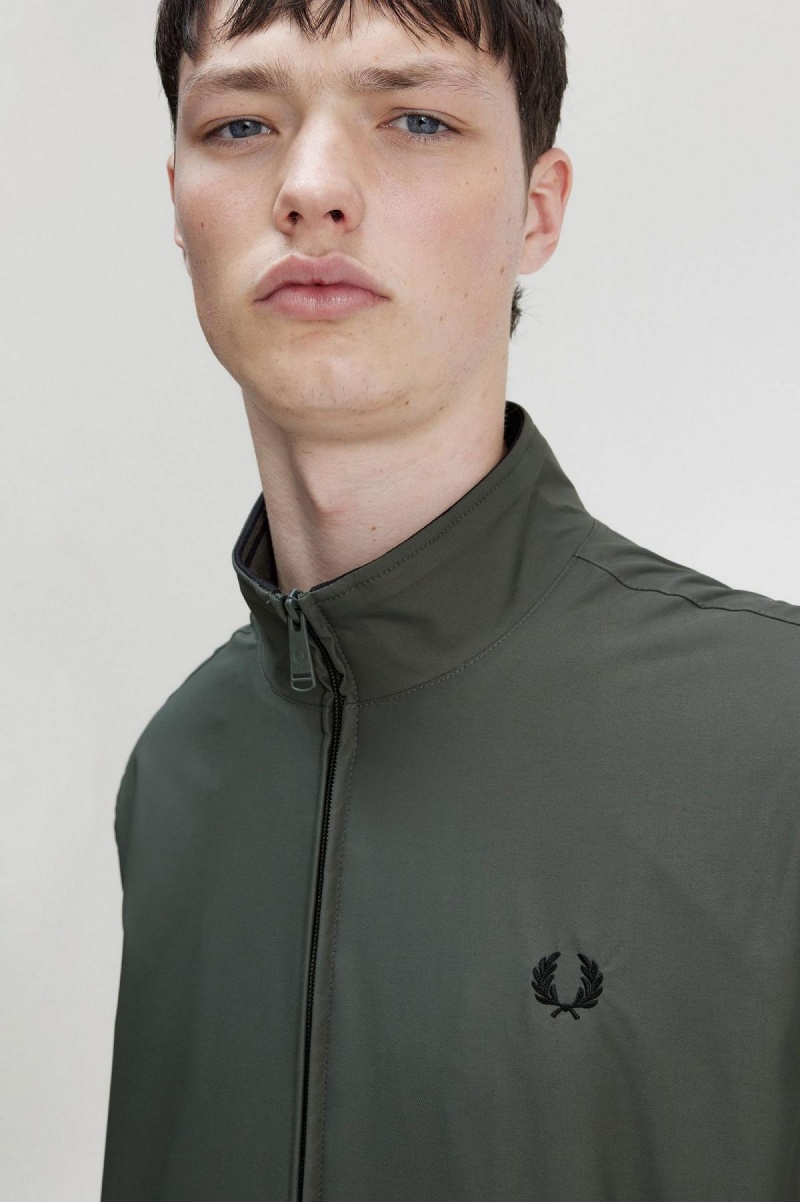 Abrigos Fred Perry Brentham Hombre Verde | YCLVQ83793