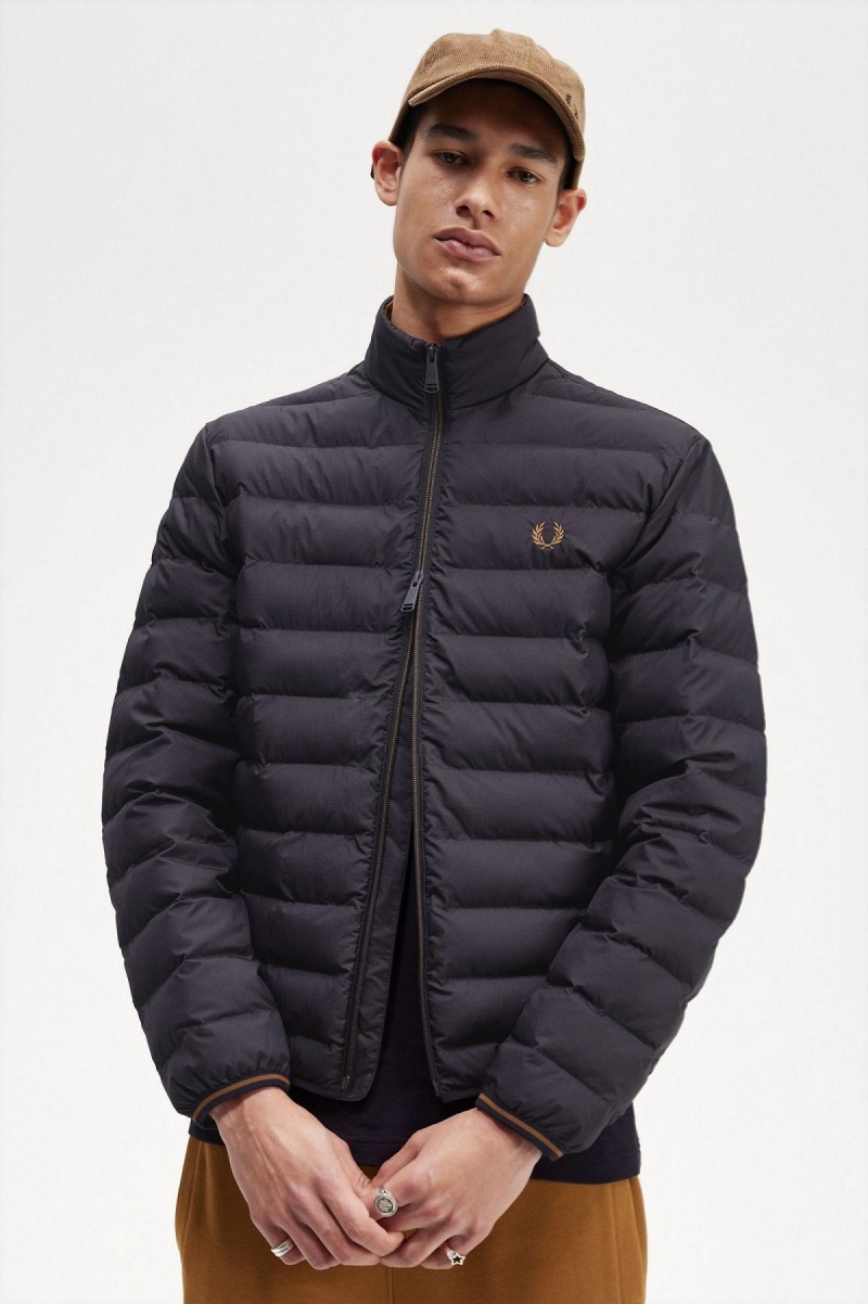 Abrigos Fred Perry Insulated Hombre Azul Marino | MCLFT75749