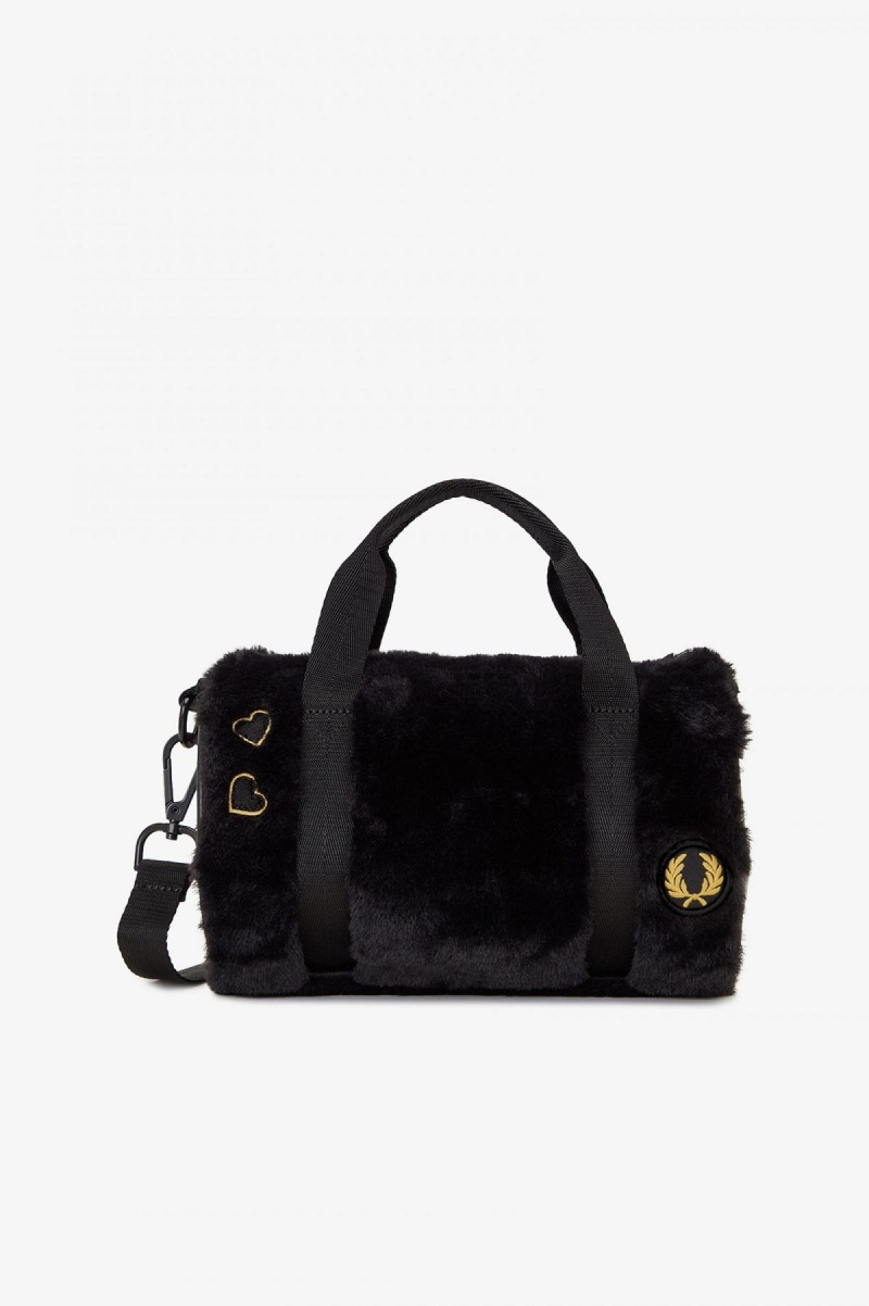 Bolsa Fred Perry Mini Barrel Accessories Negras | CLDYB45680