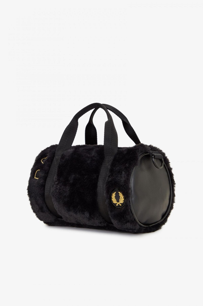 Bolsa Fred Perry Mini Barrel Accessories Negras | CLDYB45680