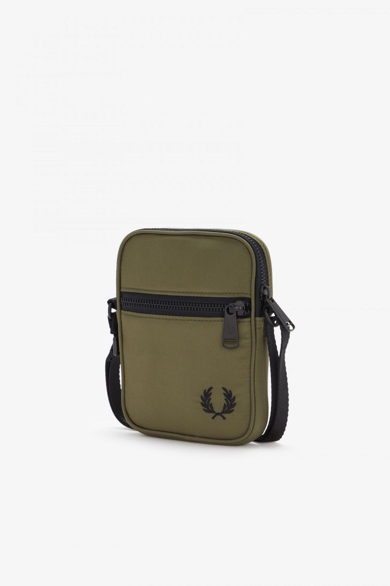 Bolsa Fred Perry Ripstop Side Accessories Verde | DCLVO63232