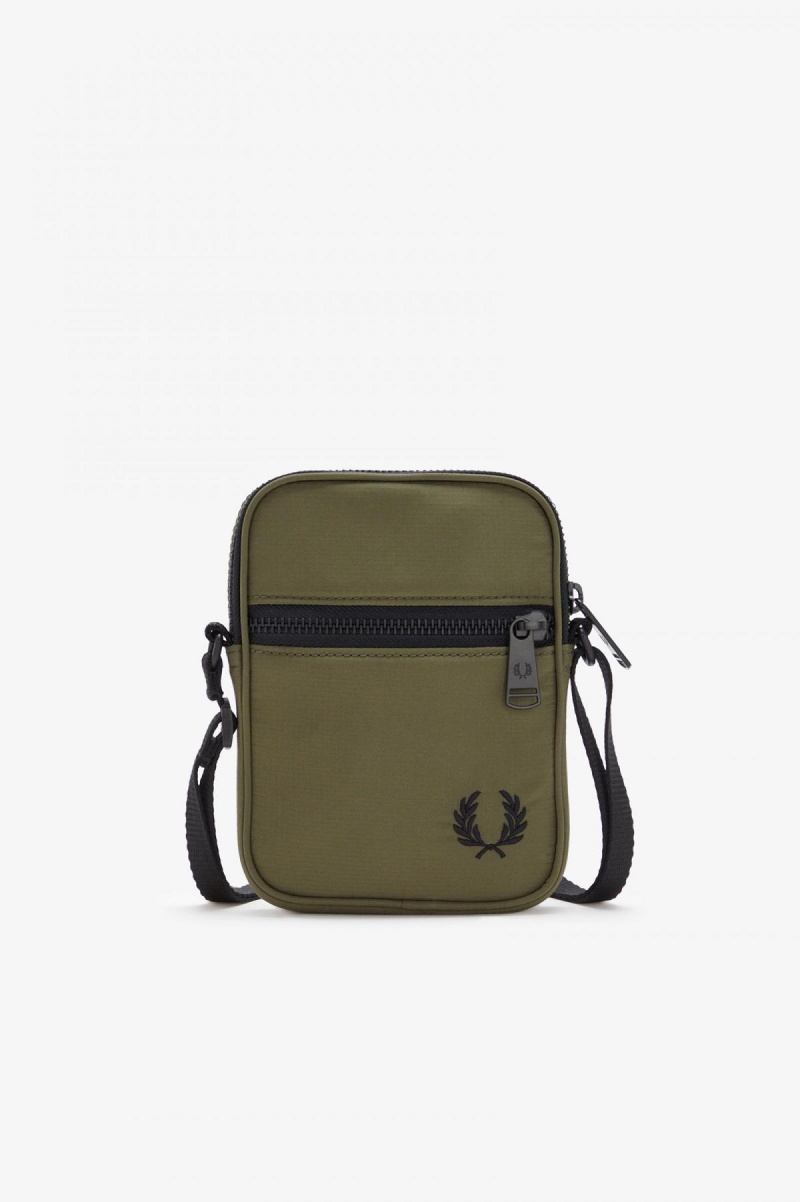 Bolsa Fred Perry Ripstop Side Accessories Verde | DCLVO63232