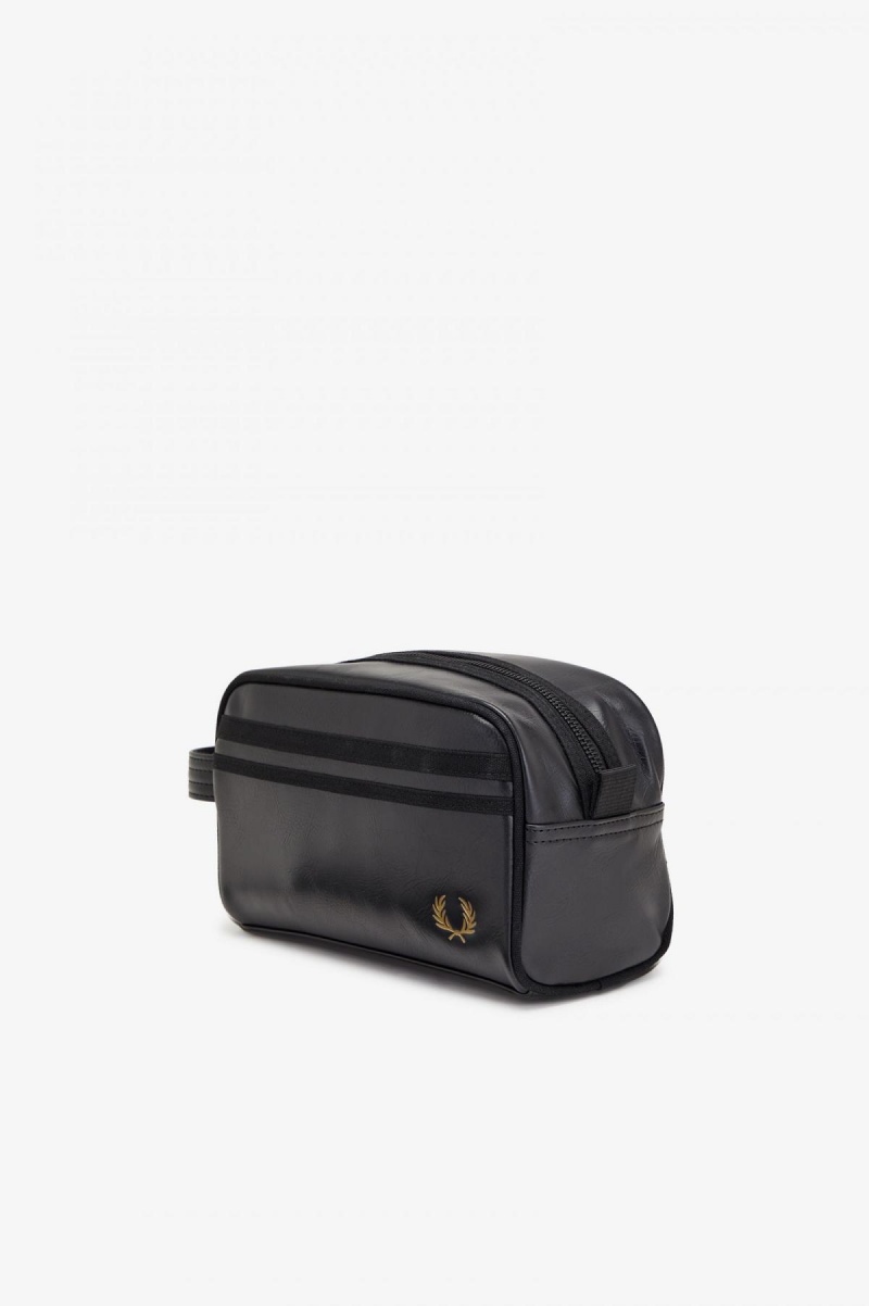 Bolsa Fred Perry Tonal Wash Accessories Negras | CLQAV73377