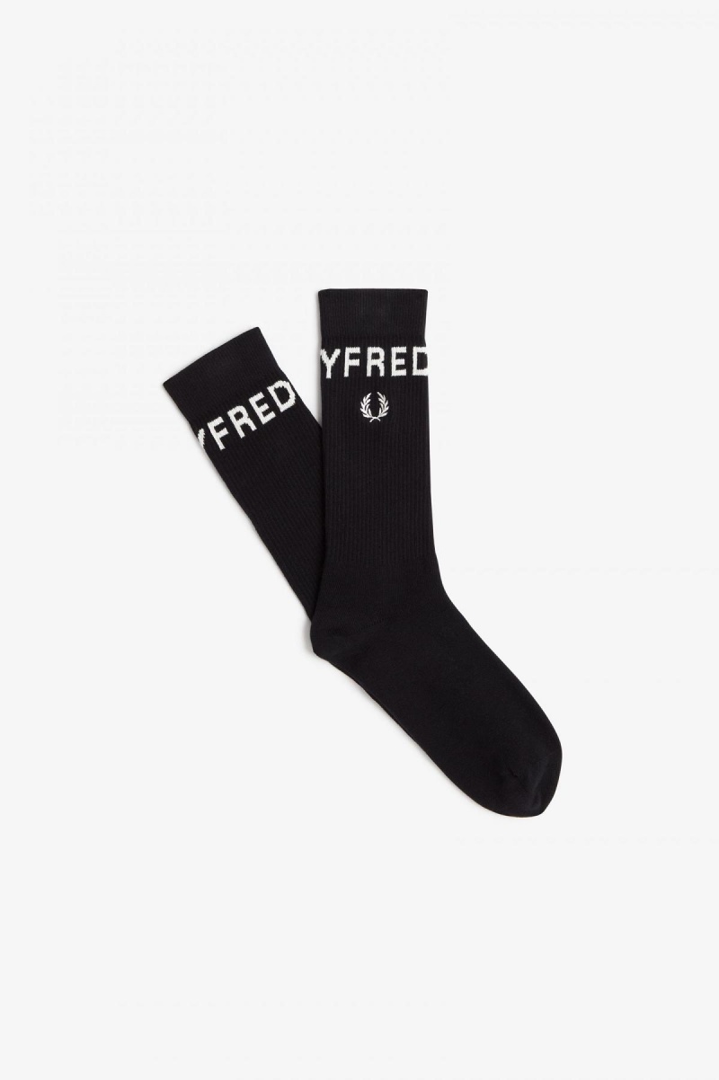 Calcetines Fred Perry Bold Tipped Accessories Negras | CLIIZ31336