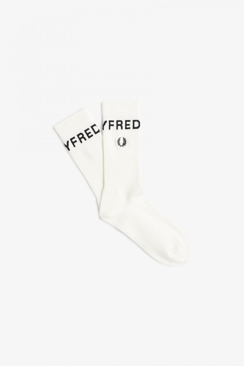 Calcetines Fred Perry Bold Tipped Accessories Blancas | FCLUI76095