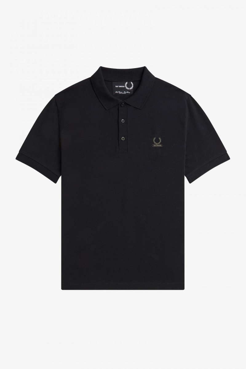 Camisa Polo Fred Perry Enamel Pin Polo Shirt Hombre Negras | CLNEJ67342