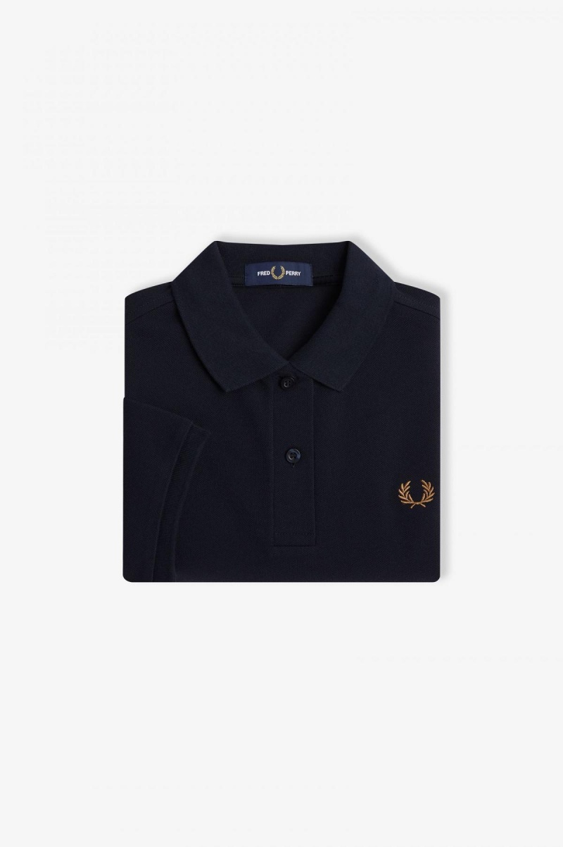 Camisa Polo Fred Perry G6000 Mujer Azul Marino | MCLHR23451