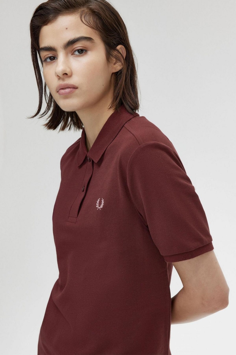 Camisa Polo Fred Perry G6000 Mujer Rosas Rosas | GCLEC40587