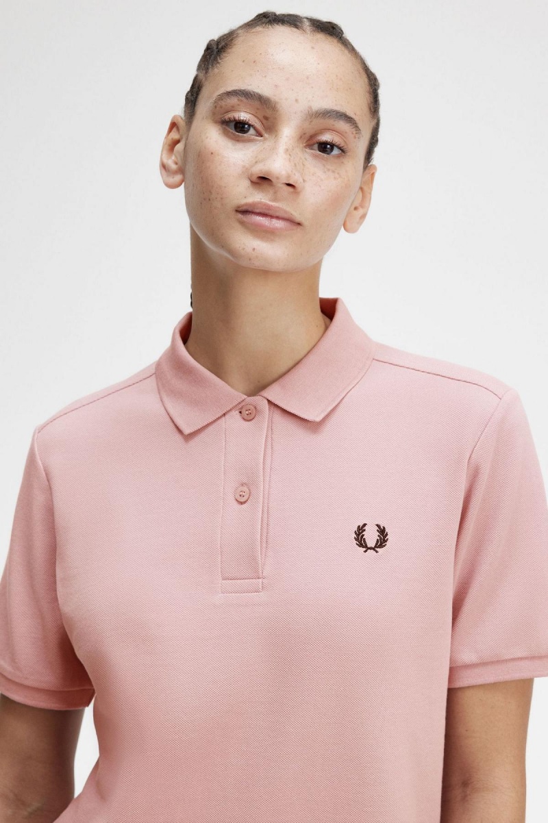 Camisa Polo Fred Perry G6000 Mujer Rosas Rosas Negras | BCLSO36875