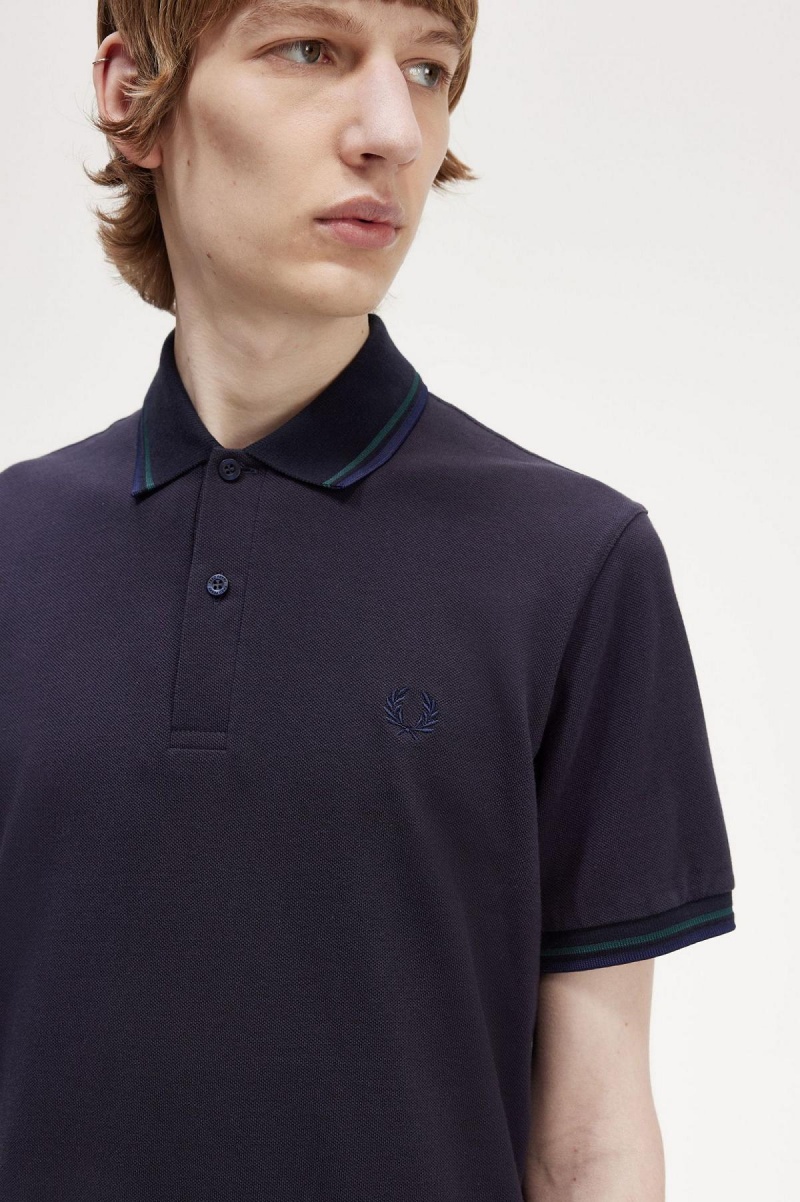 Camisa Polo Fred Perry M12 Hombre Azul Marino Azules Azul Marino | MCLHR48944