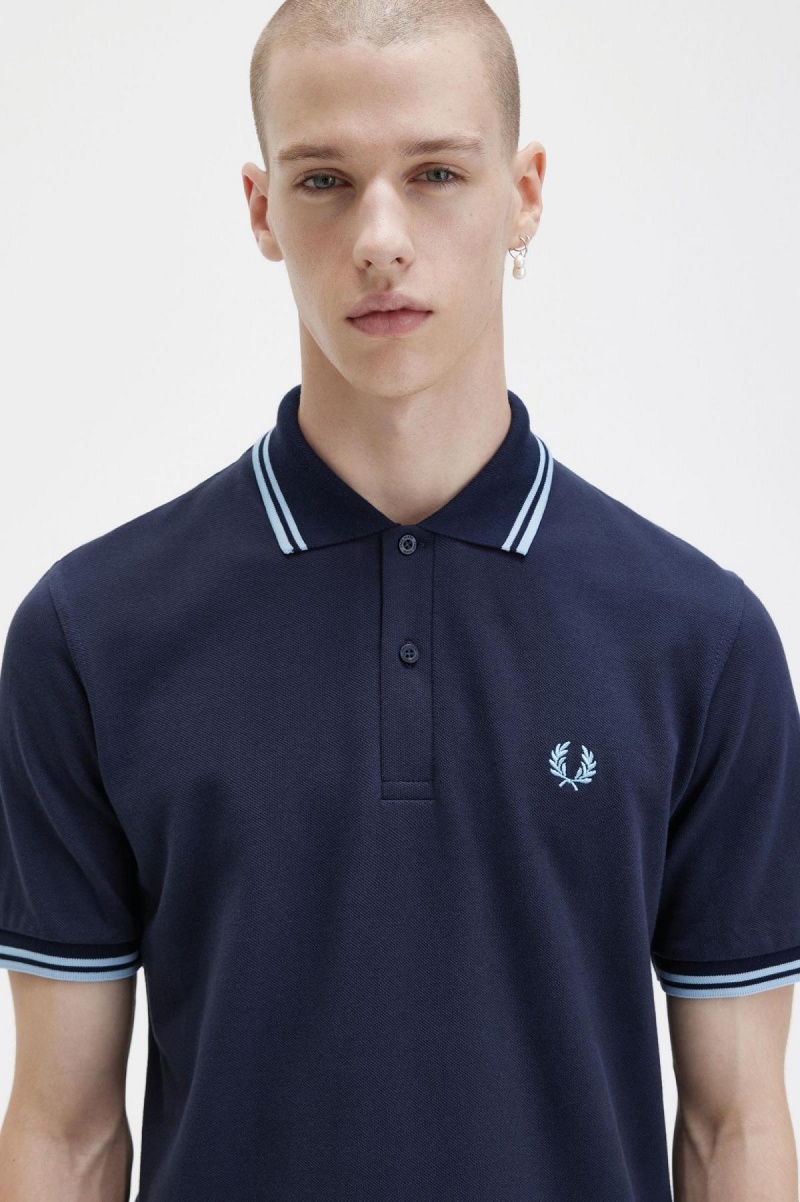 Camisa Polo Fred Perry M12 Hombre Azul Marino | TCLWZ21822