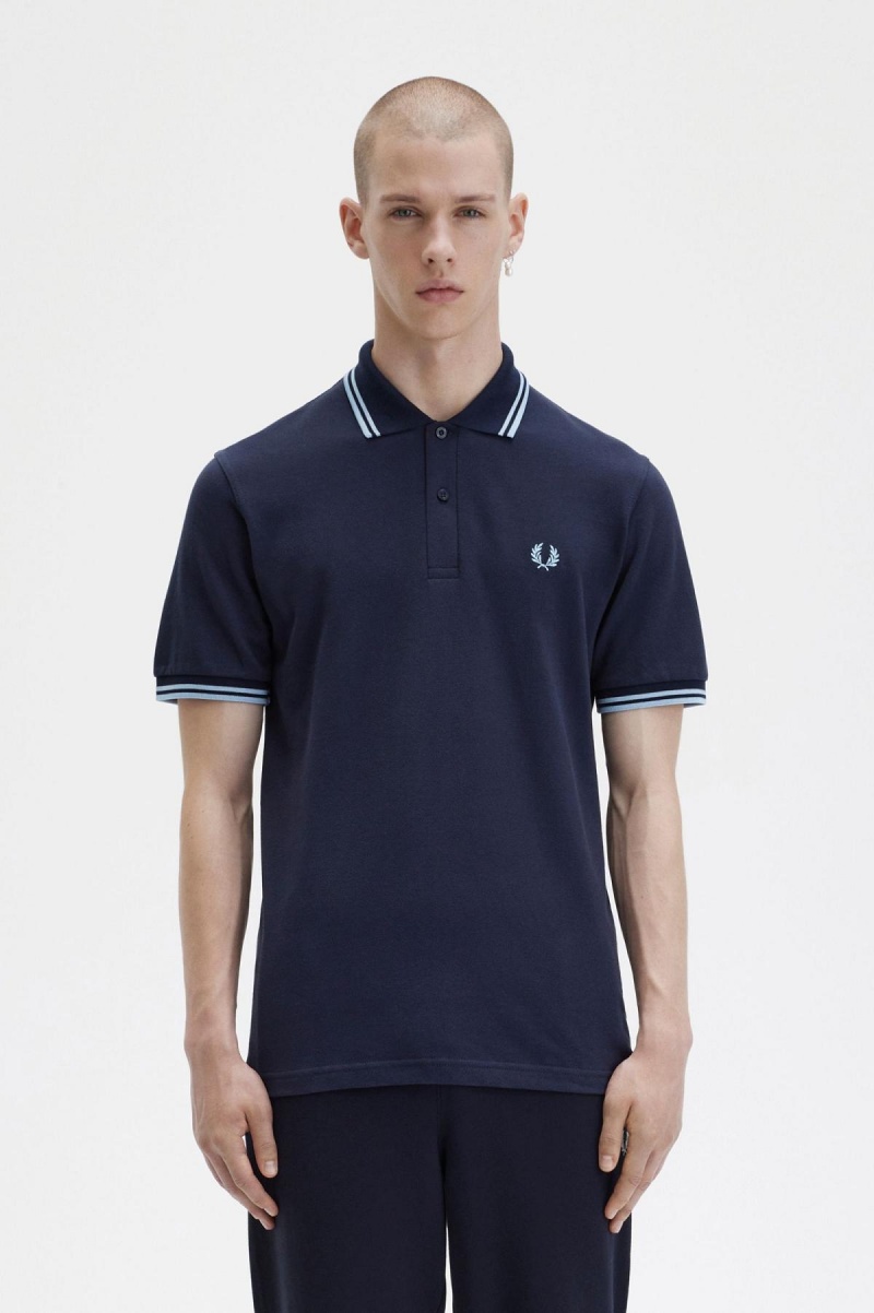 Camisa Polo Fred Perry M12 Hombre Azul Marino | TCLWZ21822